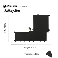 C41N1619 Baterie pro ASUS Pro Advanced B9440 B9440UA BU404UA ASUSPRO B9440UAV B9440FA-GV0019R B9440UA-XS74 B9440UA-GV0101T B9440